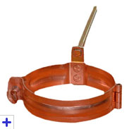 Objímka zvodu + skrutka a čap, pre montáž do steny vrutom alebo zatĺkacím tŕňom